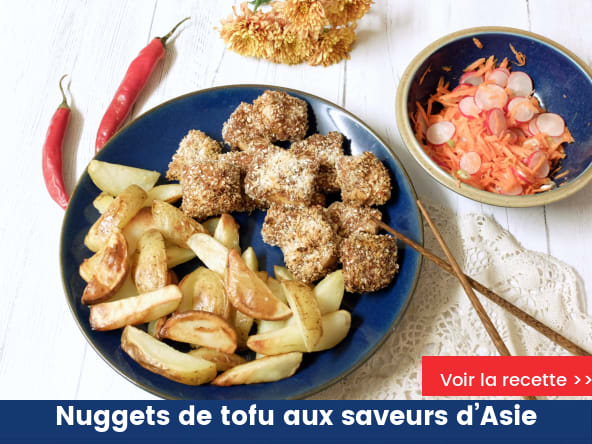 Nuggets de tofu aux saveurs d’Asie